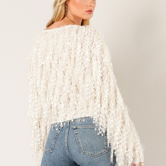 FRINGE SWEATER TOP - Picture 2 of 3